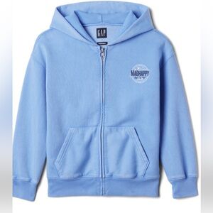 GAP Kids Light Blue Zip-Up Hoodie Sweatshirt